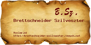 Brettschneider Szilveszter névjegykártya
